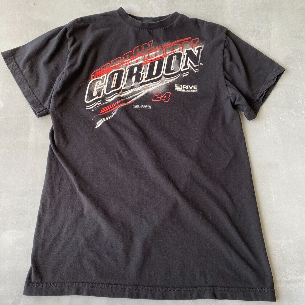 Jeff Gordan Shirt Mens Medium Black‎ #24 Chase Graphic Cotton Short Sleeve